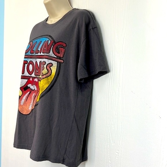 The Rolling Stones - Gray Rolling Stones Colorful Tongue Graphic Tee Size Large - Picture 5 of 8